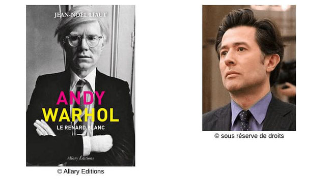 Couverture Andy Warhol le renard blanc #Récits #Enquête #Portrait #Années60 #Légende #Style #PopArt #Témoignages #Entretiens #Marketing #Art #Magazines #Notoriété #Mystère #People #Humanité Jean Noel Liaut