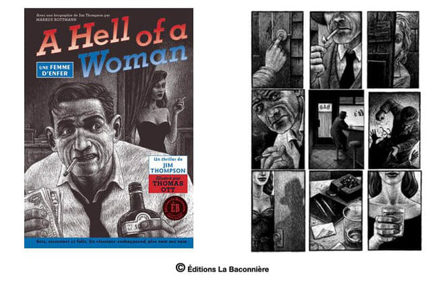 A Hell of a Woman (Une femme d'enfer) #Illustrations #Culte #Polar #Noir #Pulp #Années50 #Angoisse #Déchéance #Paranoïa #Terreur #Sexe #Folie #Alcool #Abîme