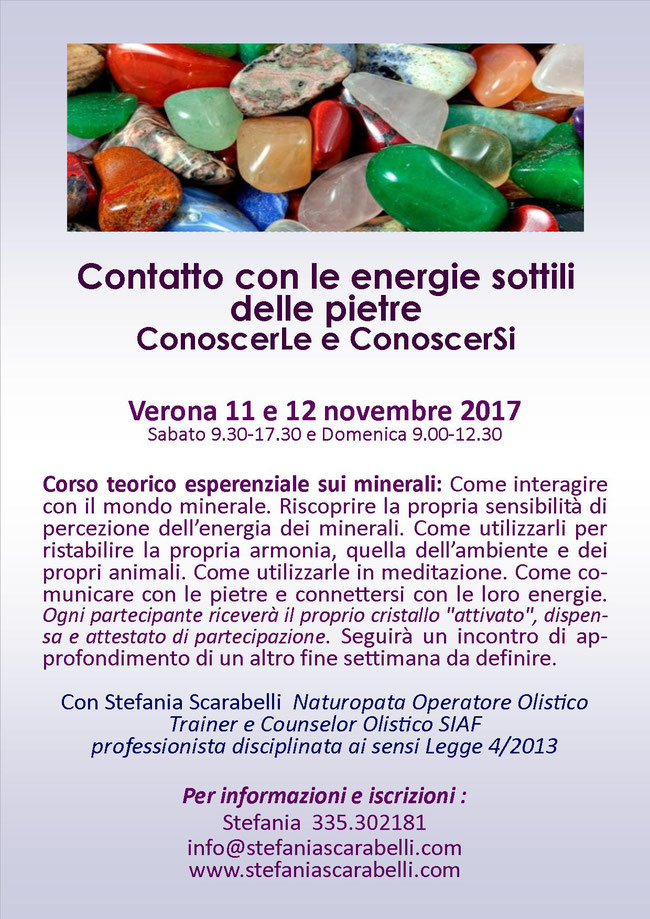 corso cristalli con Stefania Scarabelli