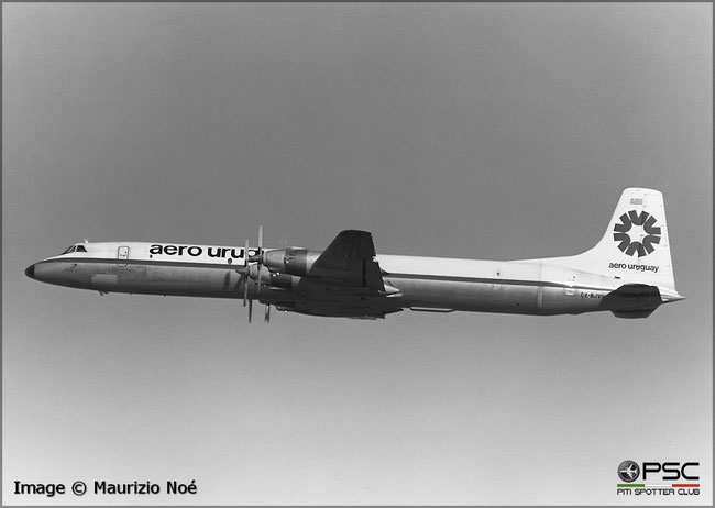CX-BJV Canadair CL-44J 39 RR Tyne "Chichipioz" Aero Uruguay 1965