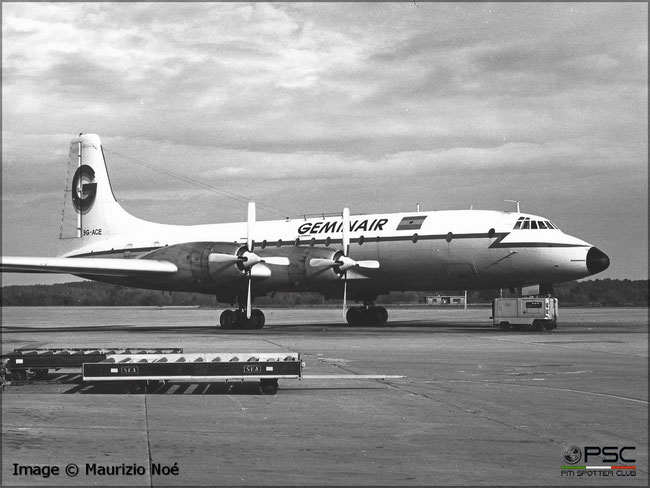 9G-ACE Bristol 175 Britannia 250 13514  Geminair © collezione Maurizio Noè p.g.c. - Piti Spotter Club Verona
