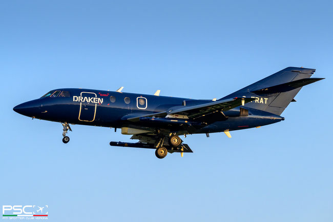 G-FRAT Dassault Falcon 20C 87  CF700-2D-2  FR Aviation Ltd 1967 @ Leeuwarden Air Base 04 2025 © Piti Spotter Club Verona