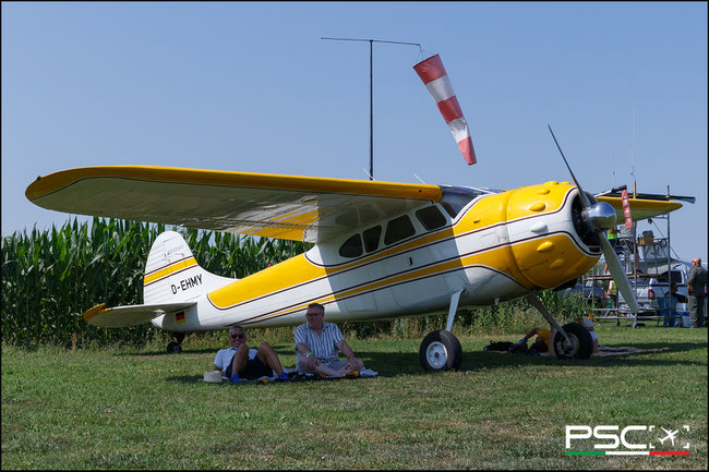 D-EHMY Private Cessna 195B  @ Bagnoli FlyParty 06 2025 © Piti Spotter Club Verona