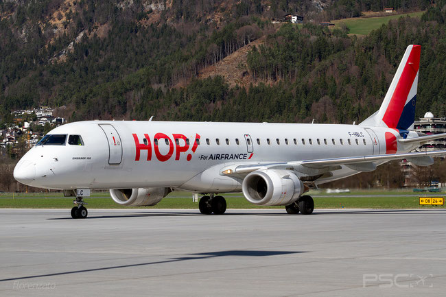 F-HBLC ERJ190LR 19000080 HOP! @ Innsbruck 03.2024 © Piti Spotter Club Verona