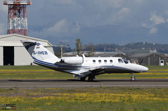 D-IHEB Ce525 525-0064 Silver Cloud Air @ Aeroporto di Verona 13.04.2018 © Piti Spotter Club Verona