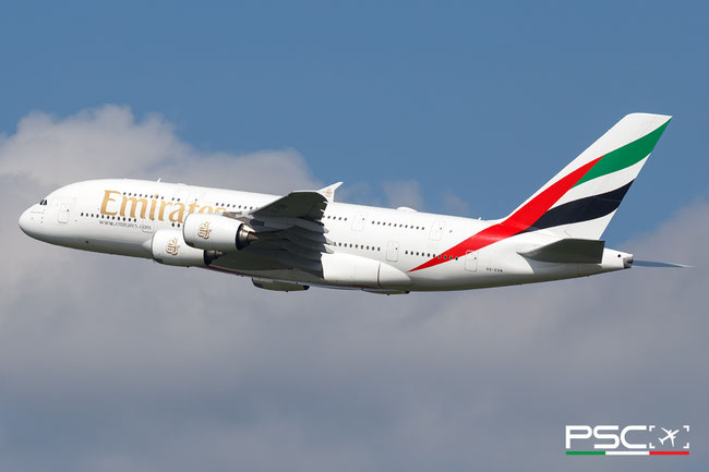 A6-EOM Airbus A380-861 187  GP7270  Emirates 2015 @ Vienna VIE 06 2025 © Piti Spotter Club Verona