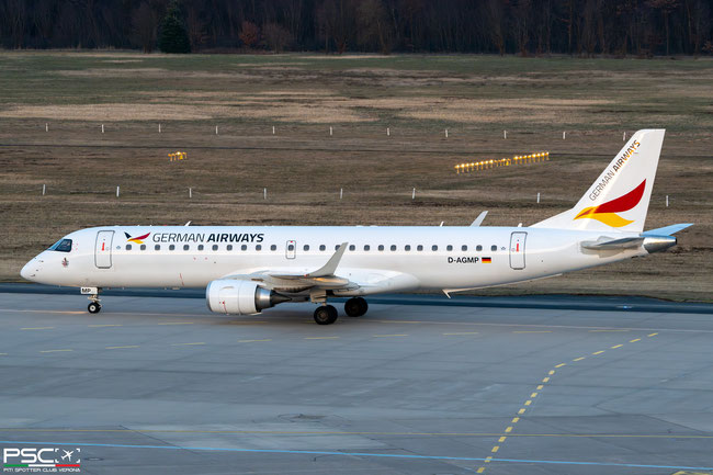 D-AGMP ERJ190AR 19000329 German Airways @ Colonia/Bonn 02.2024 © Piti Spotter Club Verona