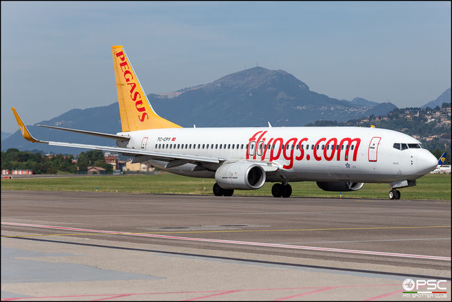 TC-CPY B737-8H6 41767/5615 Pegasus Airlines @ Bergamo 09 2023 © Piti Spotter Club Verona