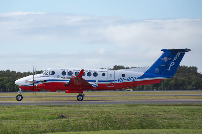 VH-8FD Beech B300C King Air 360C FM-111  PT6A-67A  Royal Flying Doctor Service 2023 @ Brisbane 08 2025 © Piti Spotter Club Verona