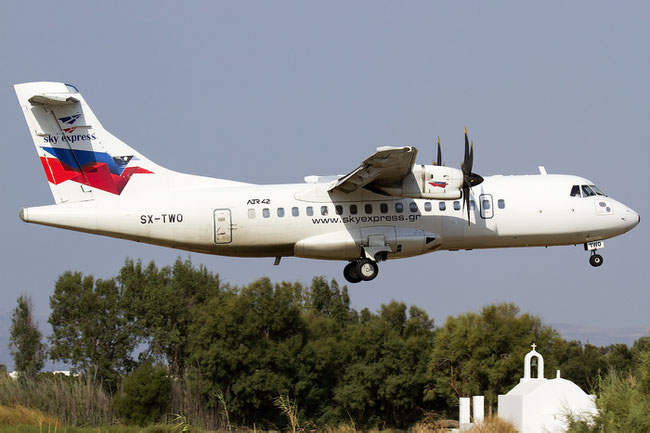 SX-TWO ATR 42-512 516  PW127E  Sky Express 1996  @ Naxos 09 2023 © Piti Spotter Club Verona