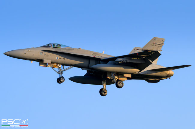 HN-438  F/A-18C 1449/FNC038 HävLLv 31 @ Leeuwarden Air Base 04 2025 © Piti Spotter Club Verona