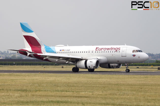 D-AGWF A319-132 3172 Eurowings @ Aeroporto di Verona 05 2022 © Piti Spotter Club Verona