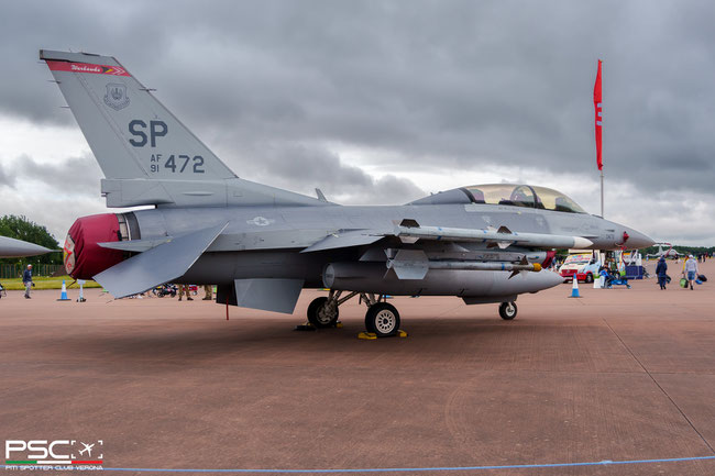 91-0472 SP F-16DM-50-CF CD-27 480th FS @ RIAT 2024 © Piti Spotter Club Verona
