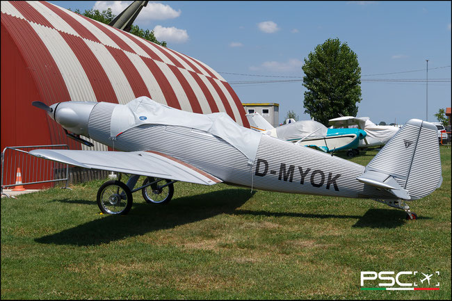 D-MYOK Junkers A50 Junior (Replica) @ Bagnoli FlyParty 06 2025 © Piti Spotter Club Verona