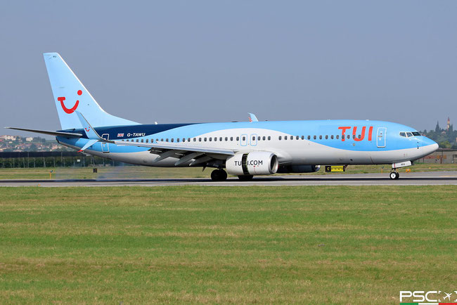 G-TAWU Boeing 737-8K5 37263 4875 cfm56-7B27E  TUI Airways 2014 @ Aeroporto di Verona 08 2025 © Piti Spotter Club Verona