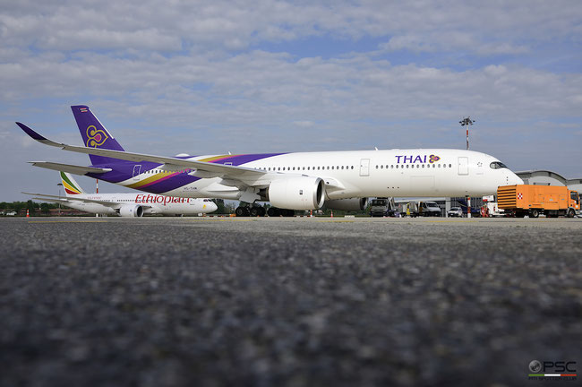 HS-THM A350-941 189 Thai Airways International @ Milano Malpensa Airport 05.05.2018 © Piti Spotter Club Verona