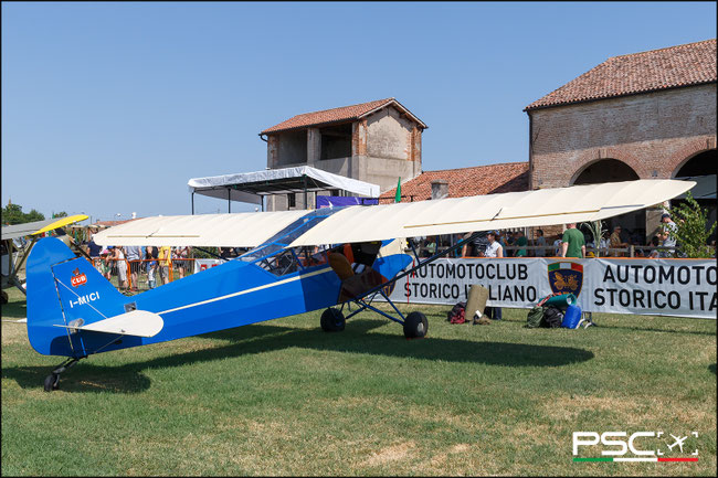 I-MICI  Piper J-3C-65 Cub · Serial #: 10900 @ Bagnoli FlyParty 06 2025 © Piti Spotter Club Verona