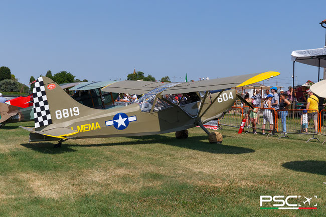  I-MEMA Stinson L-5 Sentinel · Serial #: 00003 @ Bagnoli FlyParty 06 2025 © Piti Spotter Club Verona