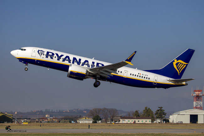 EI-IFV Boeing 737-8 MAX 200 62346 8460 LEAP-1B27  Ryanair 2022 @ Aeroporto di Verona 01 2025 © Piti Spotter Club Verona