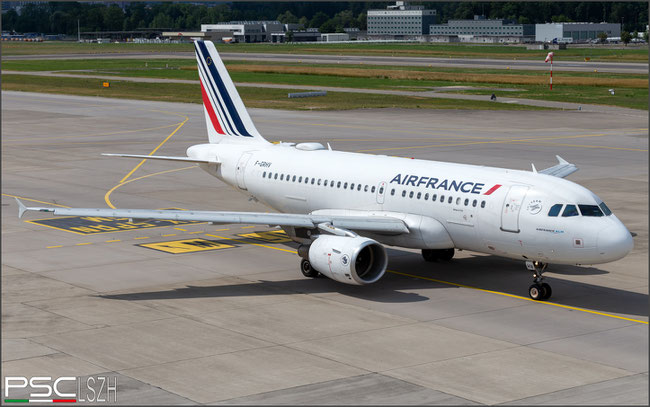 F-GRHV A319-111 1505 Air France @ Zurich 07.2023 © Piti Spotter Club Verona