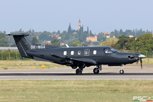 OK-NGX Pilatus PC-12/47E 2230  PT6E-67XP  JetBee Czech 2022  @ Aeroporto di Verona 08 2025 © Piti Spotter Club Verona