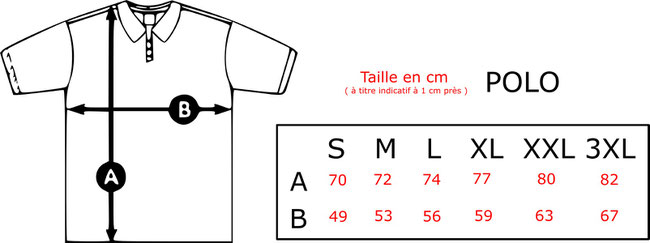Correspondance taille polo homme top