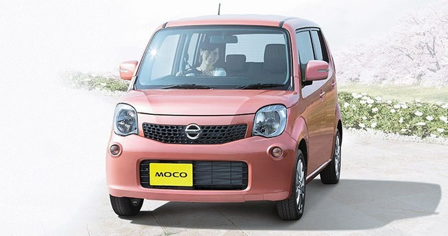 格安軽自動車日産モコ可愛いピンク禁煙車