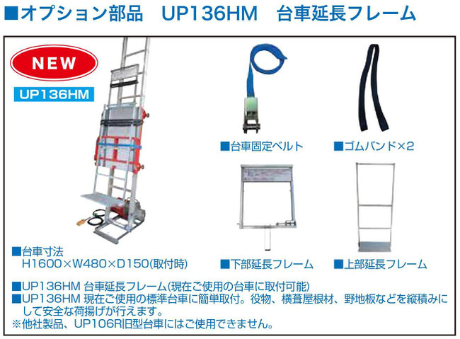 スーパータワーR［UP106R］ - 足場用ウインチ 足場荷揚げシステム 電動