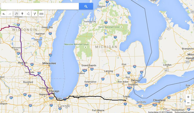 MARSHFIELD Wisconsin - CHICAGO Illinois - SOUTH BEND Indiana - TOLEDO Ohio 