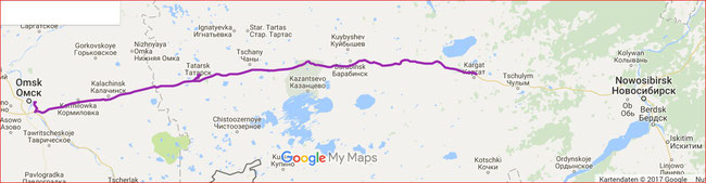 E24 OMSK - TATARSK - KARGAT   507 KM