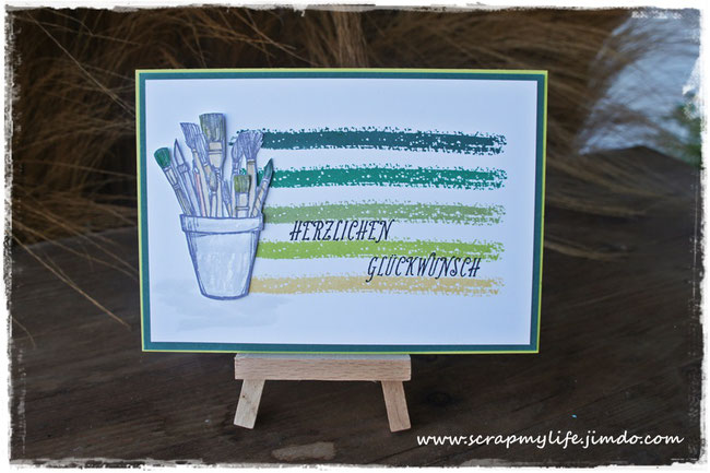 Stampin up - global design project - popcorn-schachtel - fensterschachtel