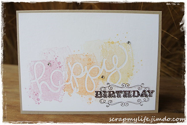 stampin up - Hello you Thinlits - work of art - carousel birthday