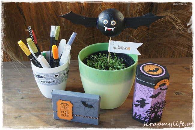 stampin up - halloween- ghoulish grunge - edgelits halloween-szenerue