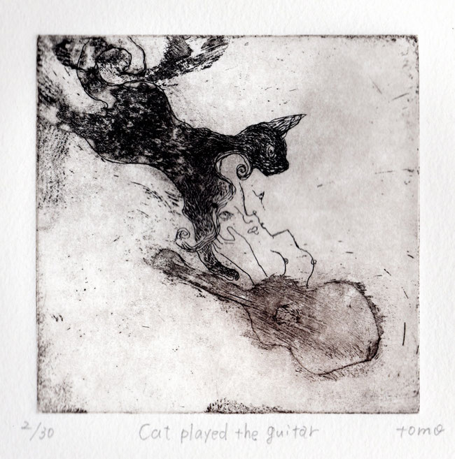 キムラトモミ/Cat played the guitar