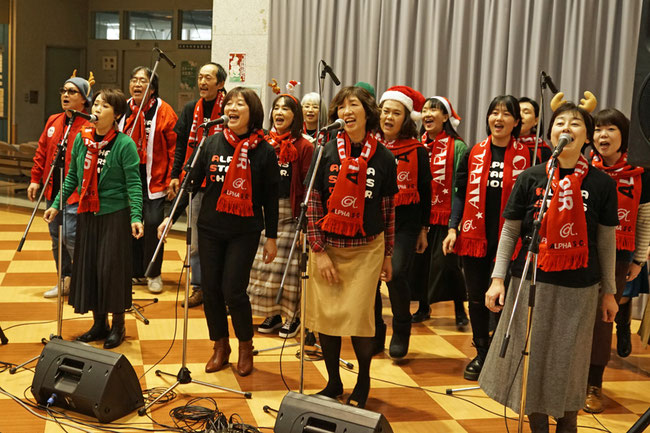 アルファアカデミーゴスペルスクール京都桂病院クリスマスライブ