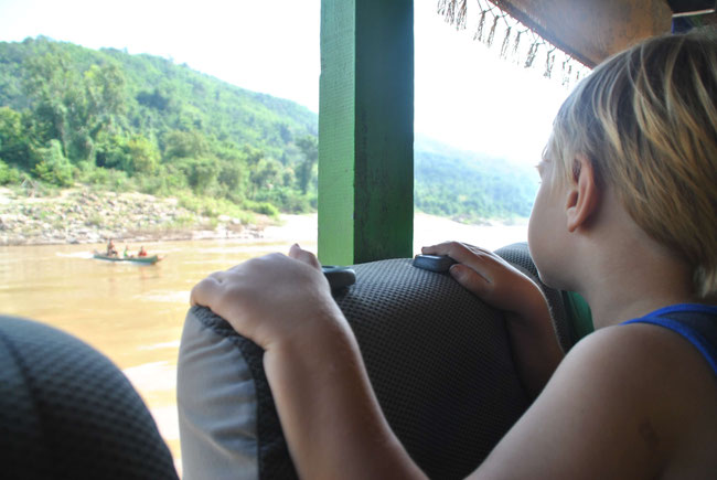 Slowboat Thailand Laos Lao Chaing Rai Luang Prabang Kids Franzls On Tour Sabbatical Familie Weltreise