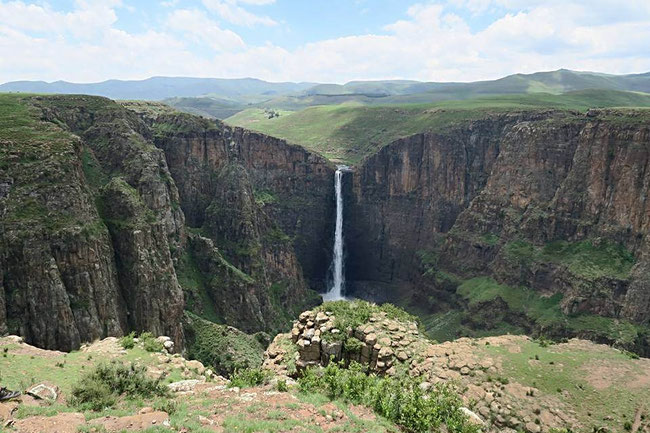 Lesotho, Maletsuyane Falls, Semongkong Lodge, Afrika, Wasserfall, Natur, Berge