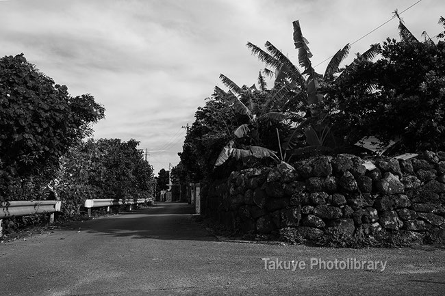 伊計島の村落　沖縄の風景