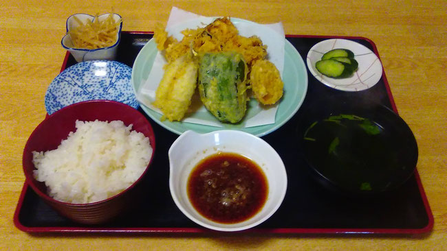 野菜天ぷら定食