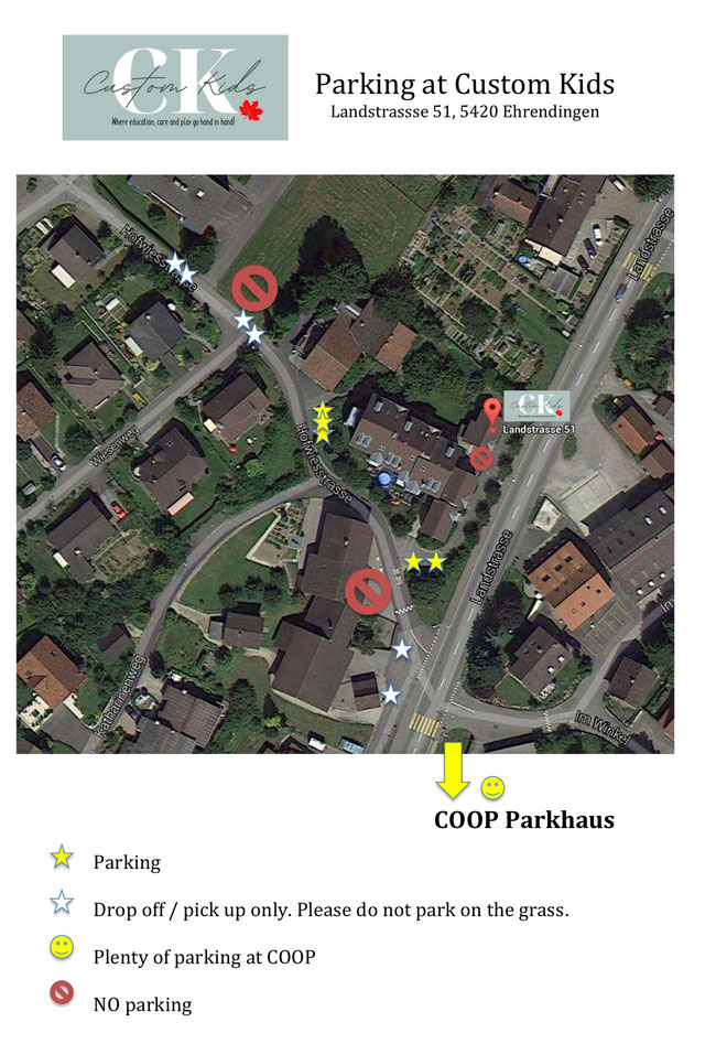 Custom Kids parking map in Ehrendingen