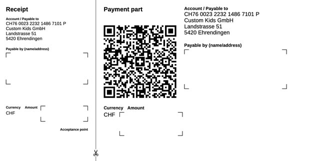 Scan this QR code to pay your Custom Kids invoice by bank transfer.