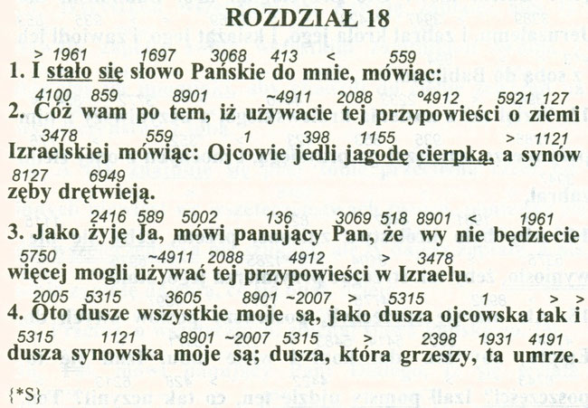 Biblia Gdańska w systemie Stronga, Wydawnictwo "Na Straży", Kraków 2004, strona 462