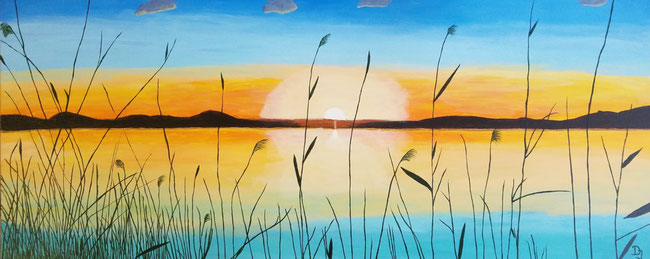 Sonnenuntergang am See