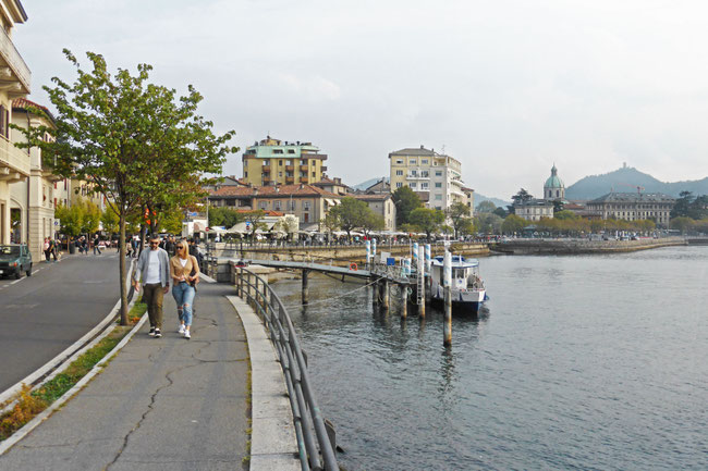 Como waterfront in Como, Italy