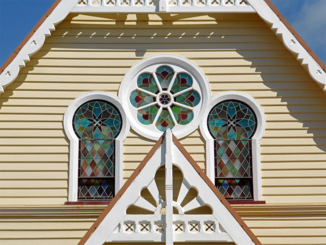 Penguin Uniting Church leadlight windows
