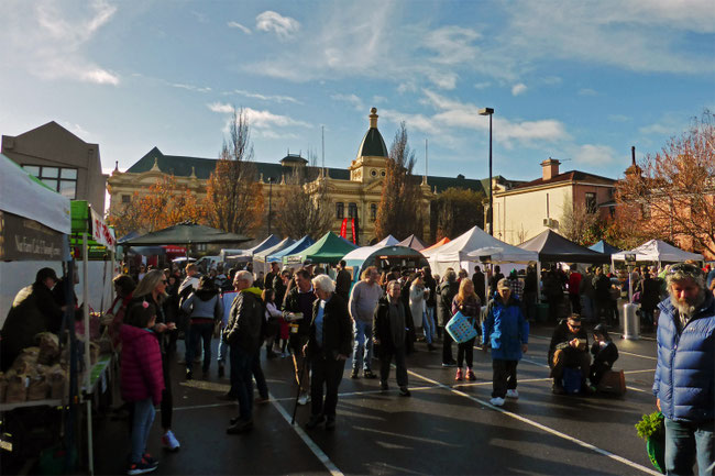 Launceston Harvest Market and the Albert Hall