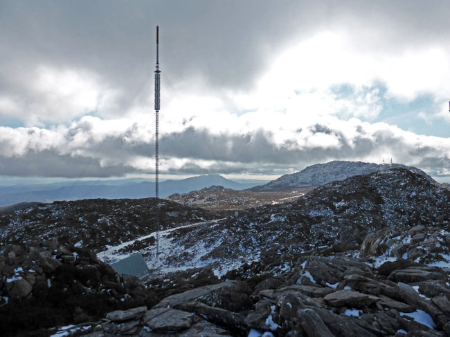 Looking back across the plateau
