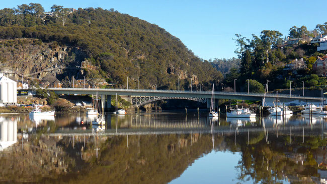 The end of Cataract Gorge and the South Esk River