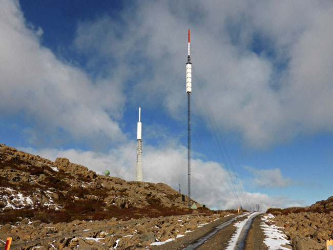 Communications towers on Mount Barrow Launceston