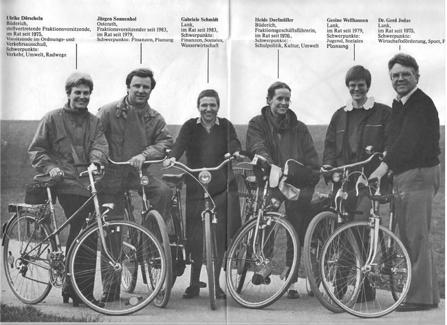 Liberale Aktivisten pro Fahrrad in den 90er Jahren